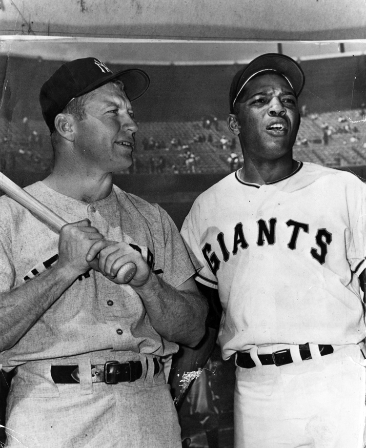 Mickey Mantle and Willie Mays, 1962