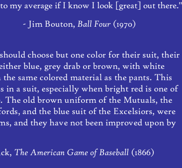 National Baseball Hall of Fame - Dressed to the Nines - Parts of