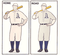 Philadelphia Athletics 1930 uniform artwork, This is a high…