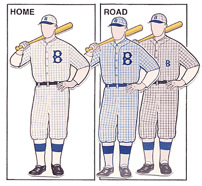dodger uniforms over the years