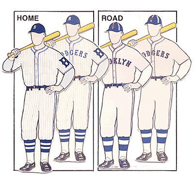 Brooklyn Dodgers 1937 uniform artwork, This is a highly det…