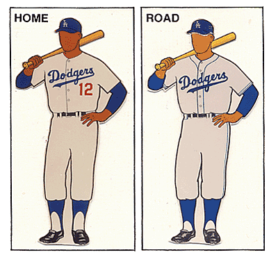 dodgers home and away uniforms