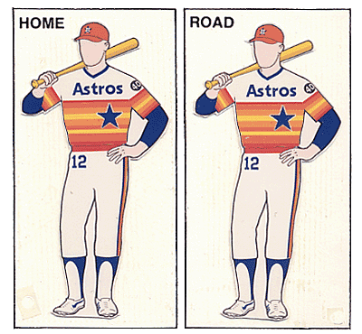 old houston astros uniforms. 16-18: 1975 Astros uniforms