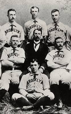 Rare 19th Century Antique Tintype, Baseball Team in Caps and Uniforms 1800s