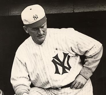 Yankees in 1912 Uniforms stand for the National Anthem