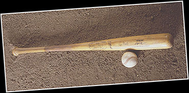 Ball and bat from Roger Maris' 61st home run of 1961