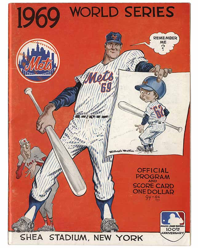 National Baseball Hall Of Fame World Series Programs 1969 Mets 